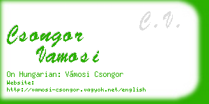 csongor vamosi business card