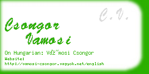csongor vamosi business card